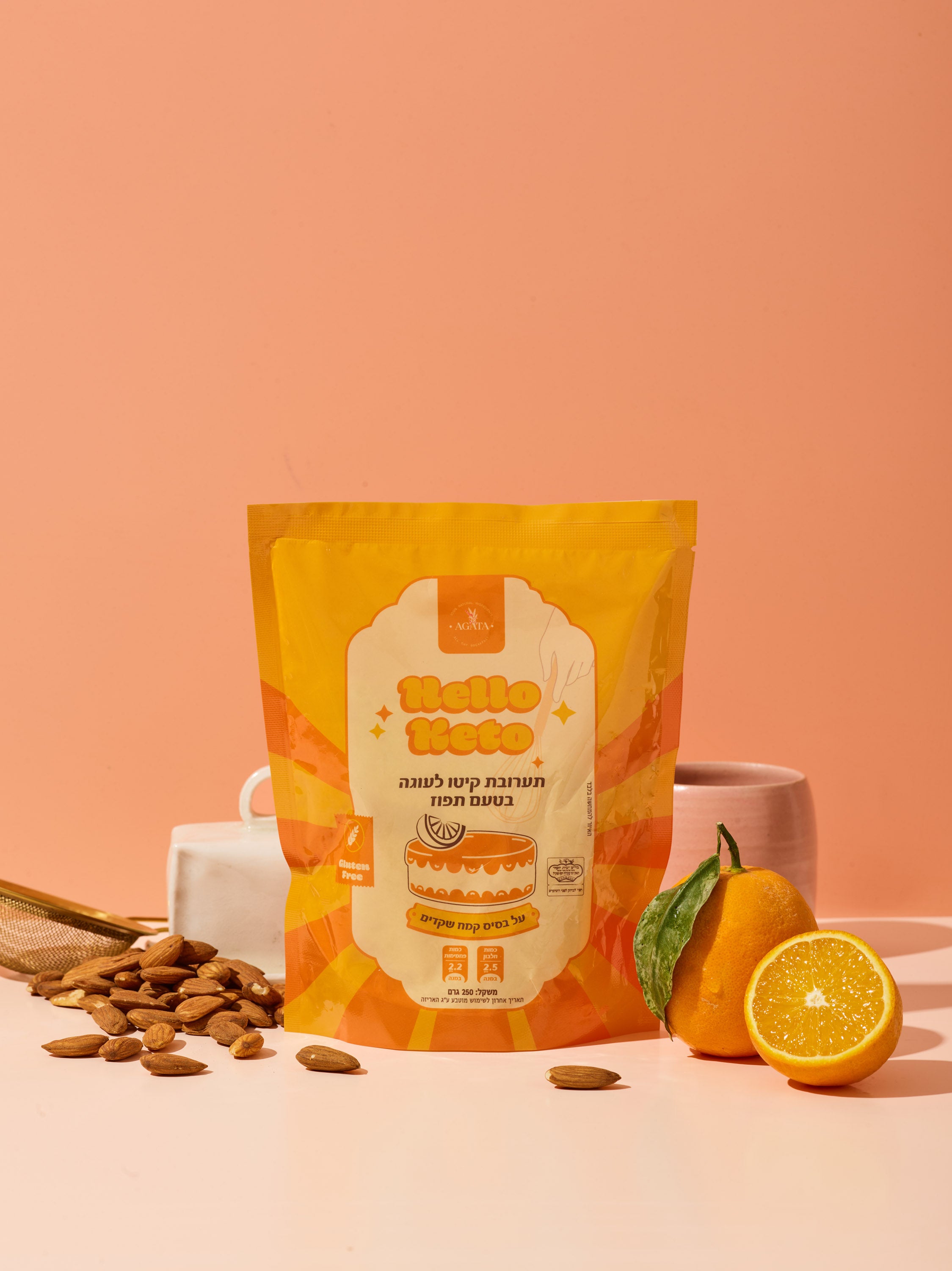 תערובת קיטו לעוגת תפוז | Keto Sugar Free Orange Cake Mix
